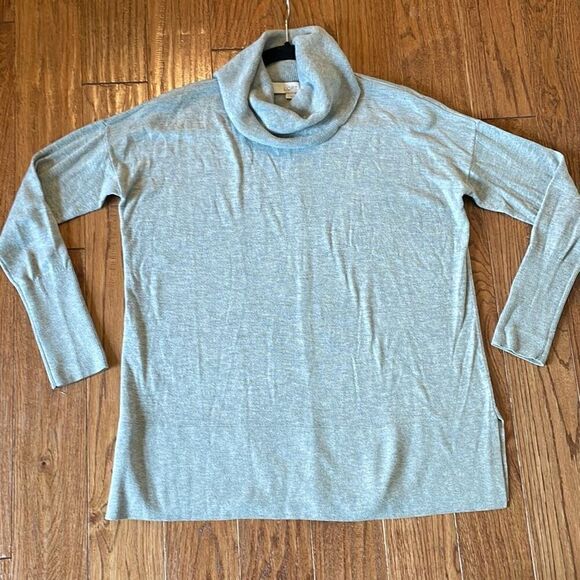 Loft grey cowl neck tunic sweater size small - Picture 10 of 10